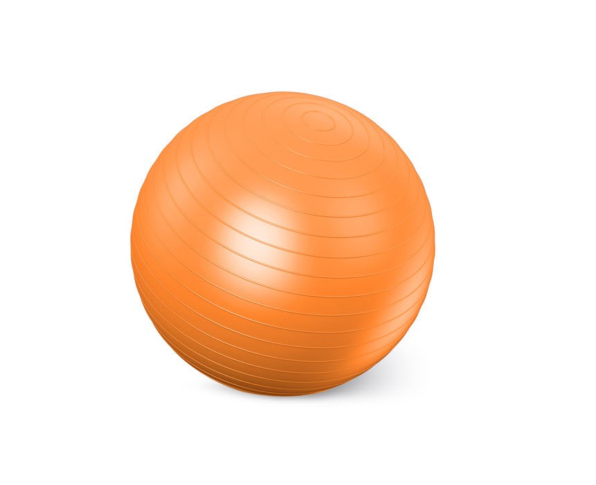 Orange Active Sports Exercise Ball, 45cm, for core strengthening, balance improvement, and anti-burst durability.