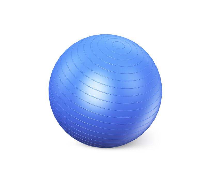 Blueberry active sports exercise ball, 65cm, anti-burst, improves core strength, balance, posture.