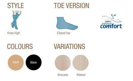 JOBST soSoft - Knee High - Brocade Pattern