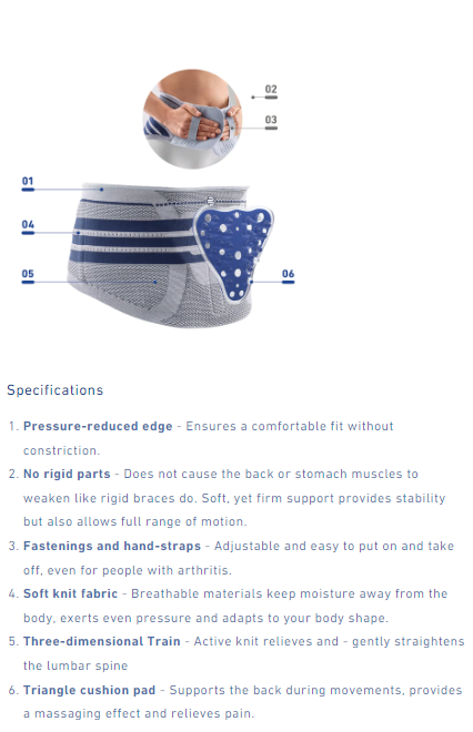 Lady Back Brace with massage pad, improves posture, relieves back pain, breathable and comfortable fit.