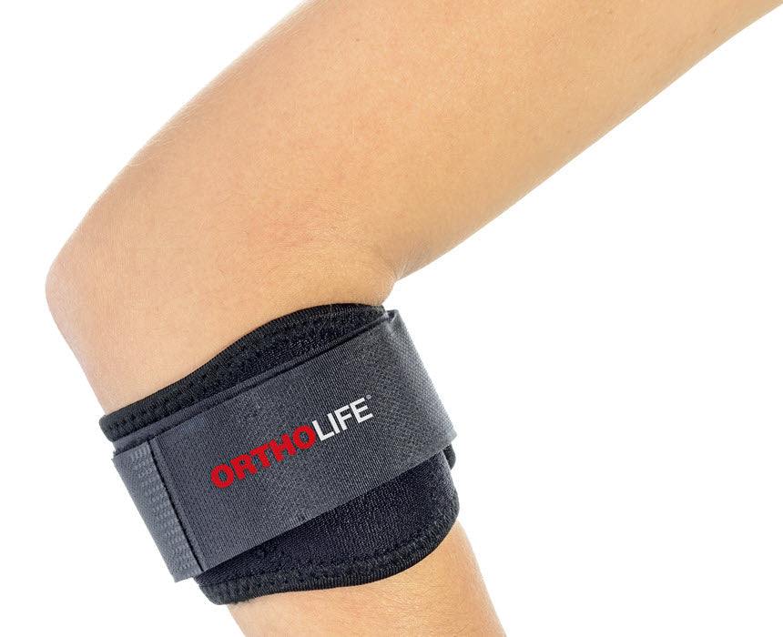 Ortholife Padded Tennis Elbow Brace with Silicone Pad on arm.