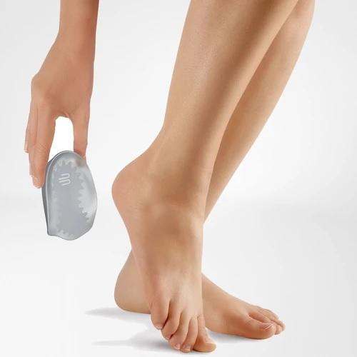 Visco Heel Cushion for shock absorption and joint relief in closed shoes.
