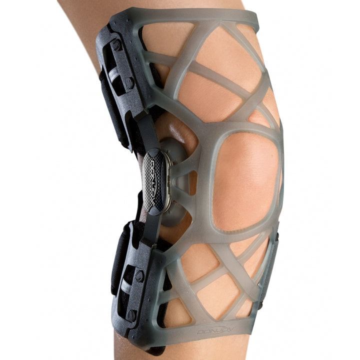 DonJoy OA Reaction WEB Knee Brace with silicone web design for osteoarthritis pain relief.
