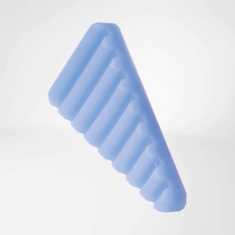 GenuTrain P3 Knee Brace blue silicone pad for kneecap stabilization and pain relief.
