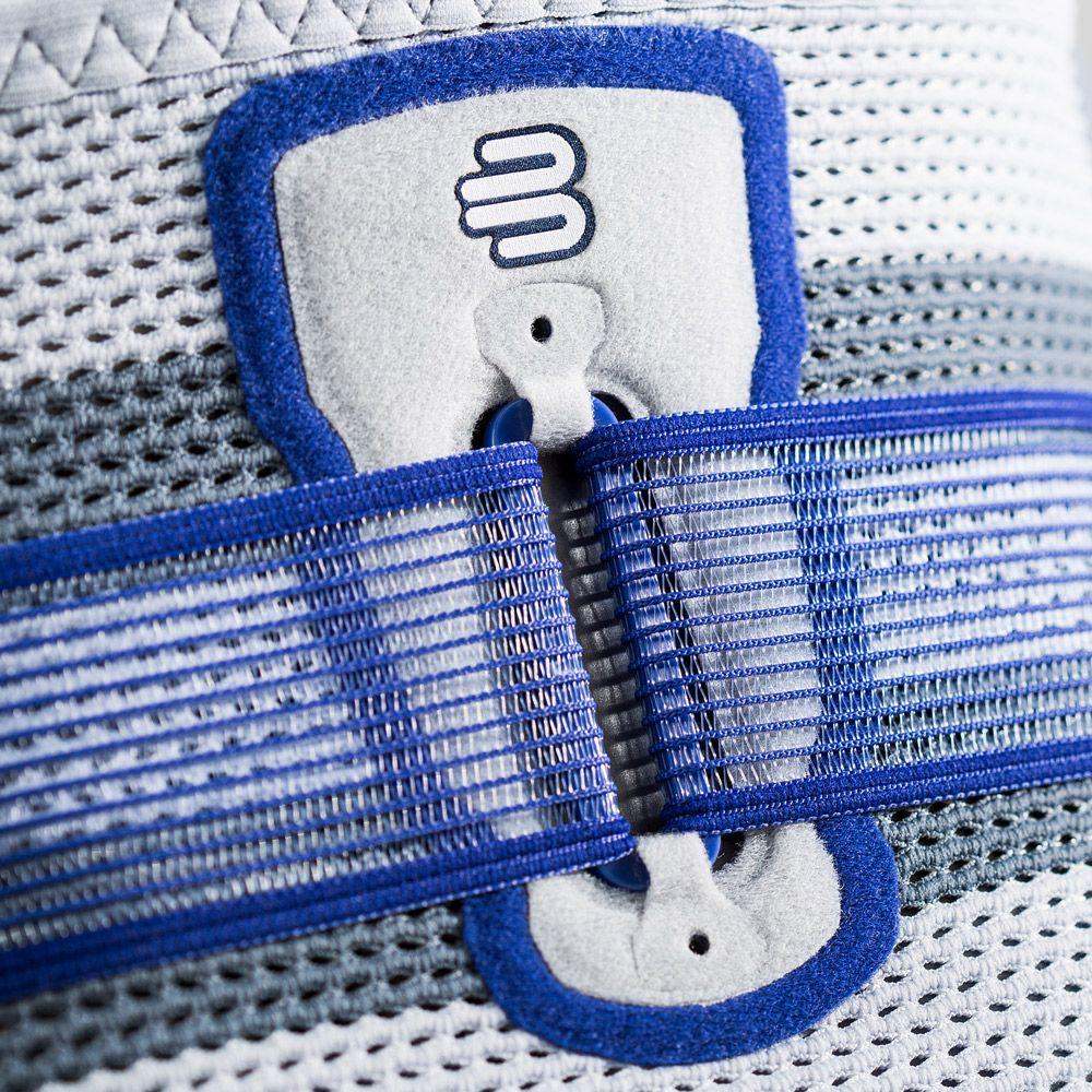 SacroLoc Back Brace with elastic mesh and adjustable tensioning straps for SI joint support.