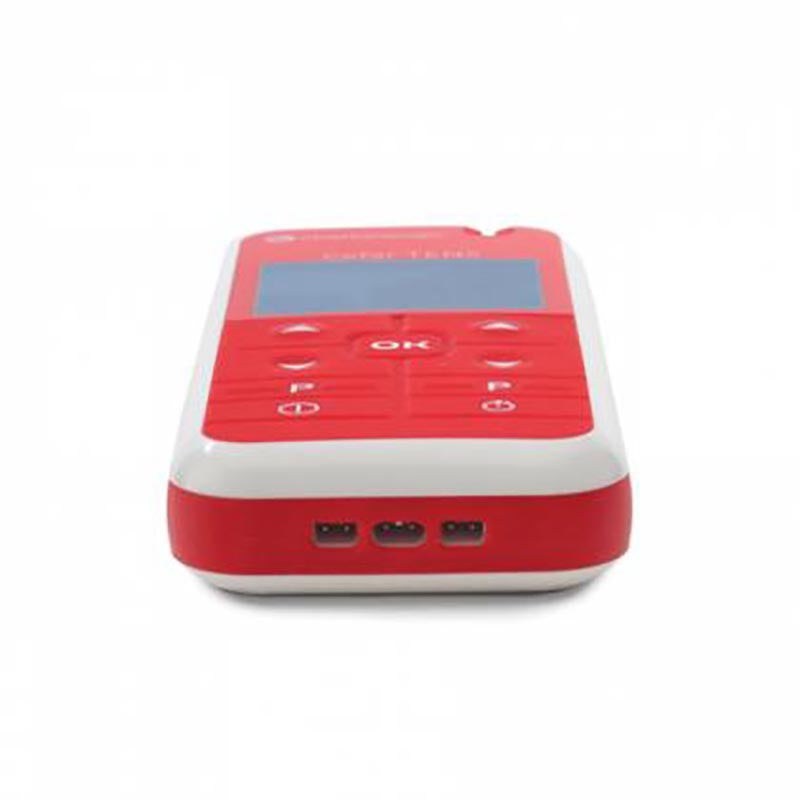 Cefar Muscle Stimulator device with two-channel functionality for pain management and neuromuscular stimulation.