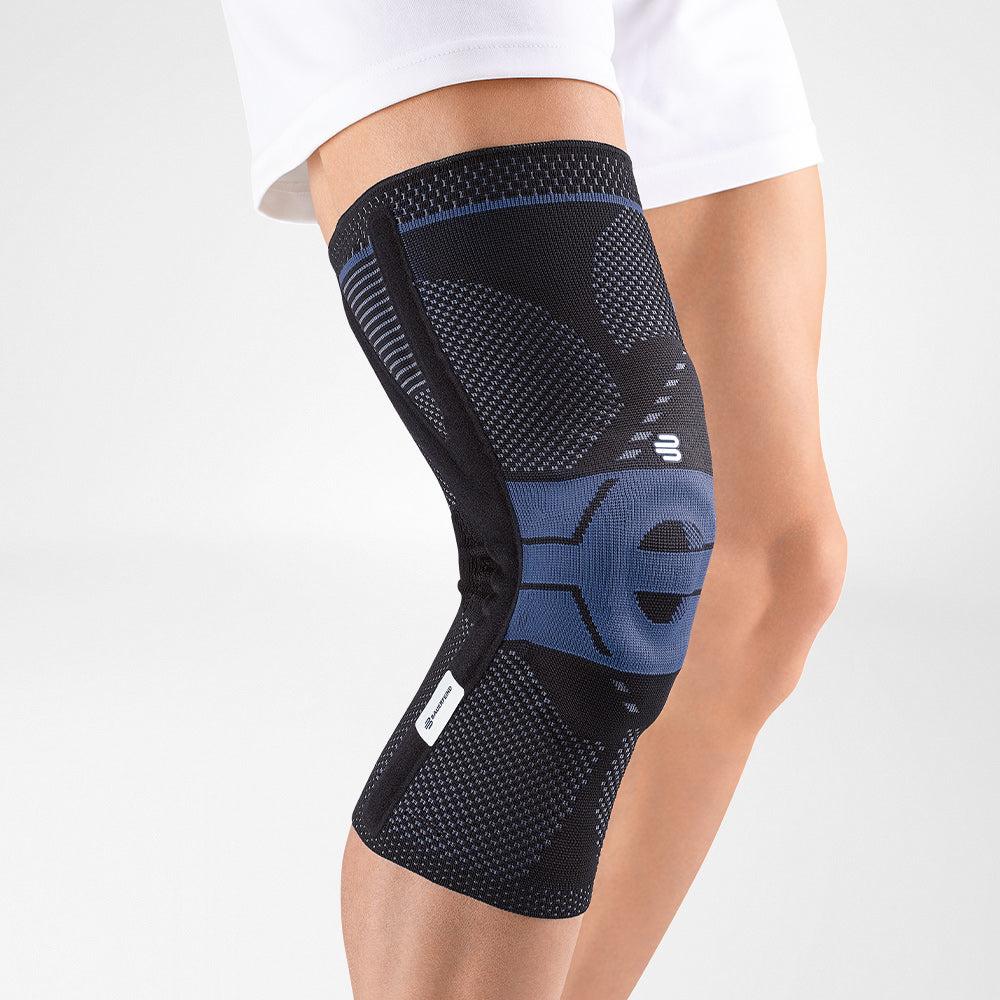 GenuTrain P3 Knee Brace with silicone band providing kneecap alignment and pain relief.