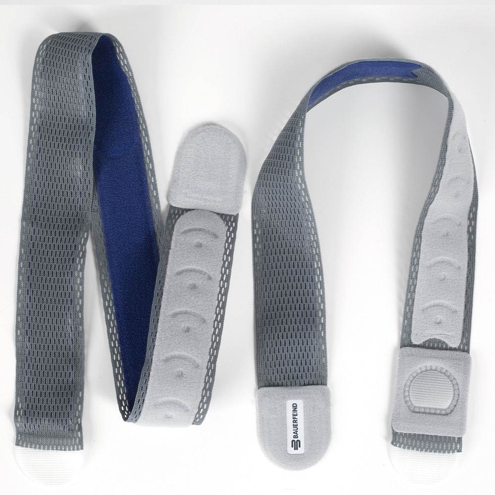 Malleoloc L Ankle Brace with protective shell and straps for stabilization.
