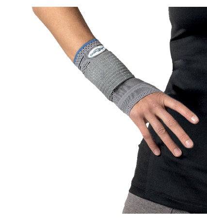 DonJoy ManuForce Elastic Wrist Support providing compression and stabilization.
