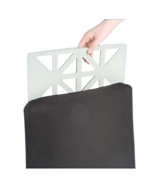 Seatrite Cushioned Rigidizer enhancing wheelchair comfort by neutralizing posture.