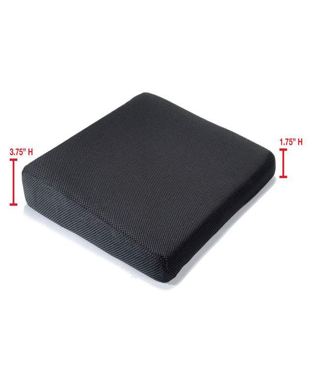 Air Wedge Cushion with 3D mesh cover and 2-way air valve, 17.5"W x 16"L x 1.75-3.75"H.