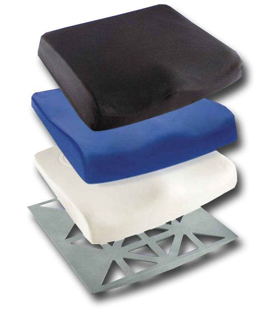 Seatrite Cushioned Rigidizer layers enhancing wheelchair comfort and posture stability.