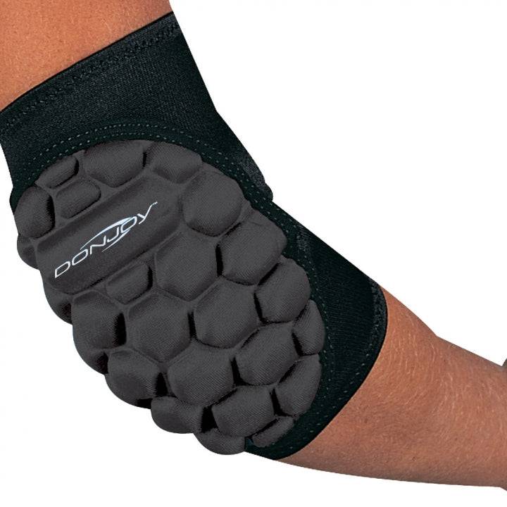 DONJOY Spider Pad™ Elbow with honeycomb design for cushioning and protection.