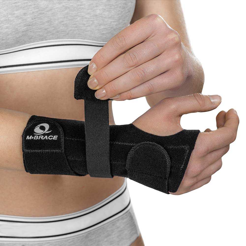 Wrist night splint that holds the wrist neutral for carpal tunnel relief