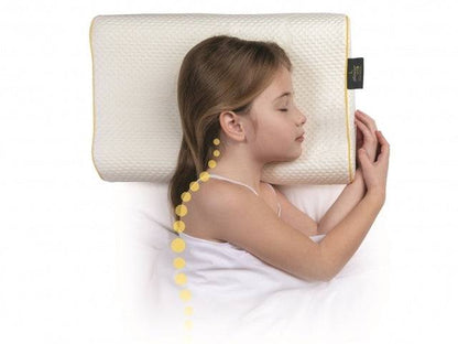 Pillowise Pediatric Pillow providing ergonomic support to a child for healthy sleep.
