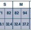 Sizing chart for Servoclin Hernia Block High Cut Unisex Briefs in light grey.