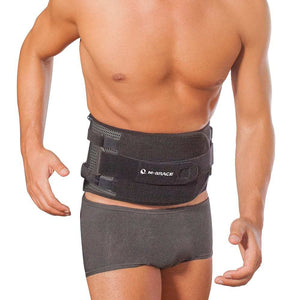 Air LSO back brace with moldable panel for lumbar support.