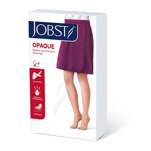 JOBST Opaque Knee High Closed Toe compression stockings packaging.