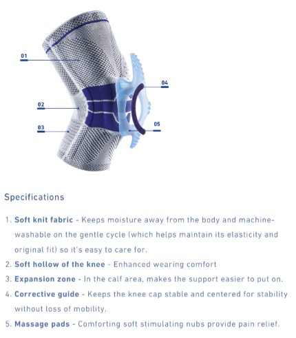 Bauerfeind GenuTrain A3 Knee Brace -amsclinicshop – amsclinic shop