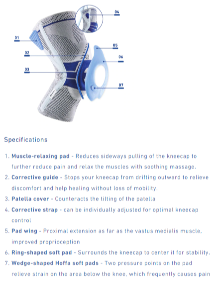 GenuTrain P3 Knee Brace, no silicone