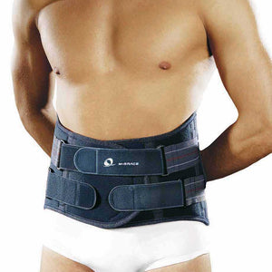 M-Brace Mini Lumblock back brace providing support for lumbar-sacral region.