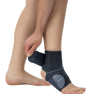 M-Brace Strenua Extra Ankle Lock, comfortable stabilizer for ankle support, neoprene-free, suitable for injury recovery and sports, fits both feet.