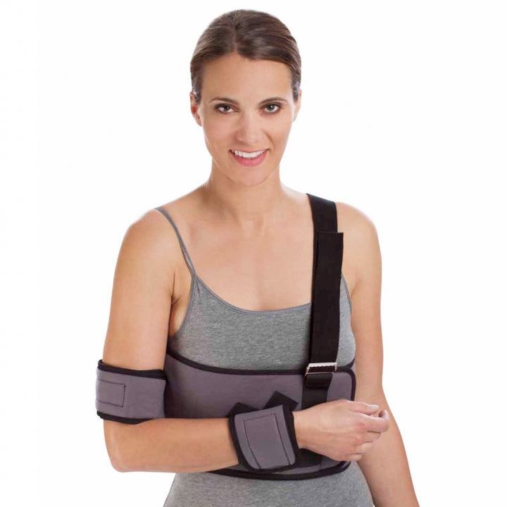 DELUXE SLING SHOULDER IMMOBILIZER for comfort and custom fit, ideal for humerus and clavicle fractures.