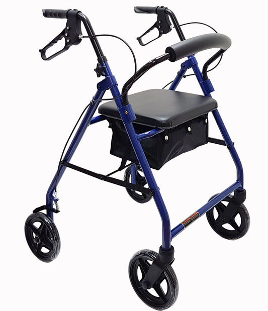 <transcy>Ambulateur économique en aluminium avec roues de 8"</transcy>